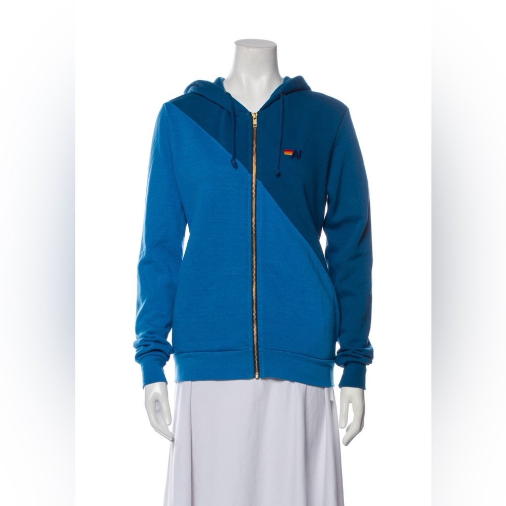 Aviator Nation Color block Zip Hoodie Sweater! From Venice Flagship! Sz Med